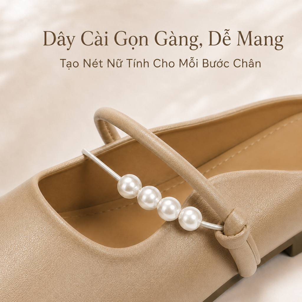 IKUNKA Giày mule nữ bít mũi quai ngang đế thấp, dép lê nữ công sở thanh lịch đơn giản êm chân