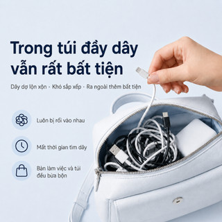 Handin Pin Sạc Dự Phòng 30000mAh 35W Cáp Type-C & Đầu L Tích Hợp Sạc Nhanh PD Màn Hình LED CCC Bảo Hành 24 Thán