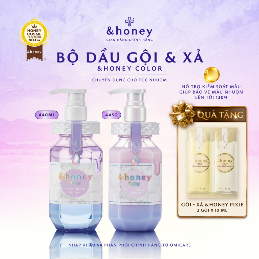 Bộ Dầu Gội Xả Chăm Sóc Tóc Nhuộm &Honey Color