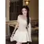 ĐẦM CỘT NƠ PHỐI THUN KÈM QUẦN SHORT, SET ĐỒ NỮ, ĐẦM NỮ TIỂU THƯ DỊU DÀNG | MEOINDAHOUSE