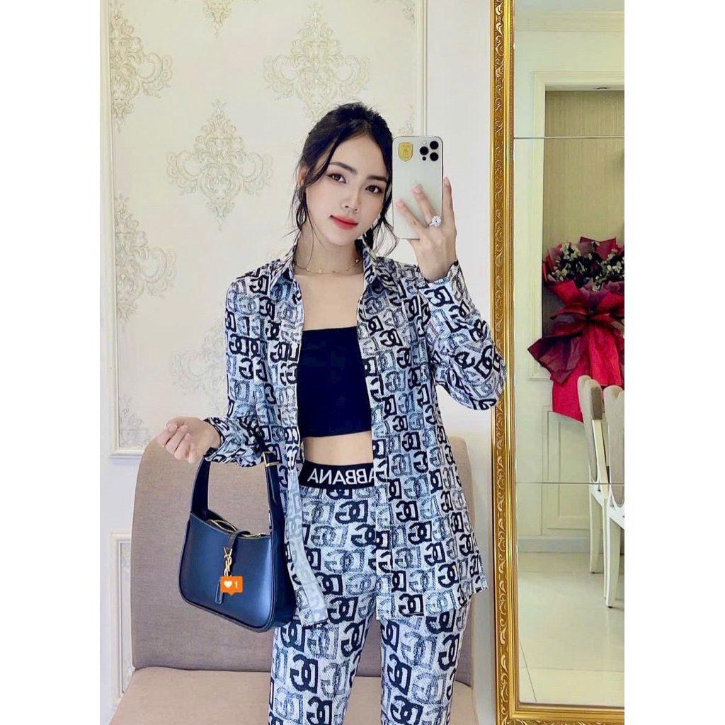 Áo sơ mi jean mỏng form dấu quần chất mát freesize