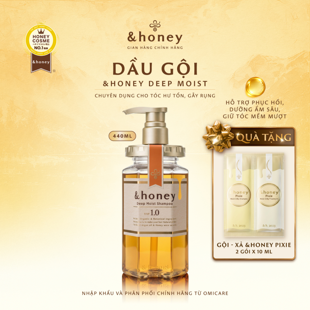 Dầu Gội Dưỡng Tóc Chuyển Sâu 1.0 &HONEY DEEP