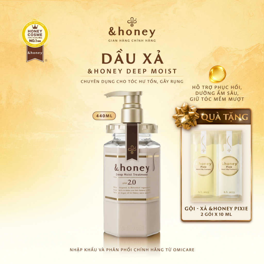 Dầu Xả Dưỡng Tóc Chuyển Sâu 2.0 &HONEY DEEP