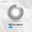 Kính áp tròng khoá ẩm 1 Ngày Màu Xám Nâu Trầm Tự Nhiên CARASE, Lens cận RENA GRAY