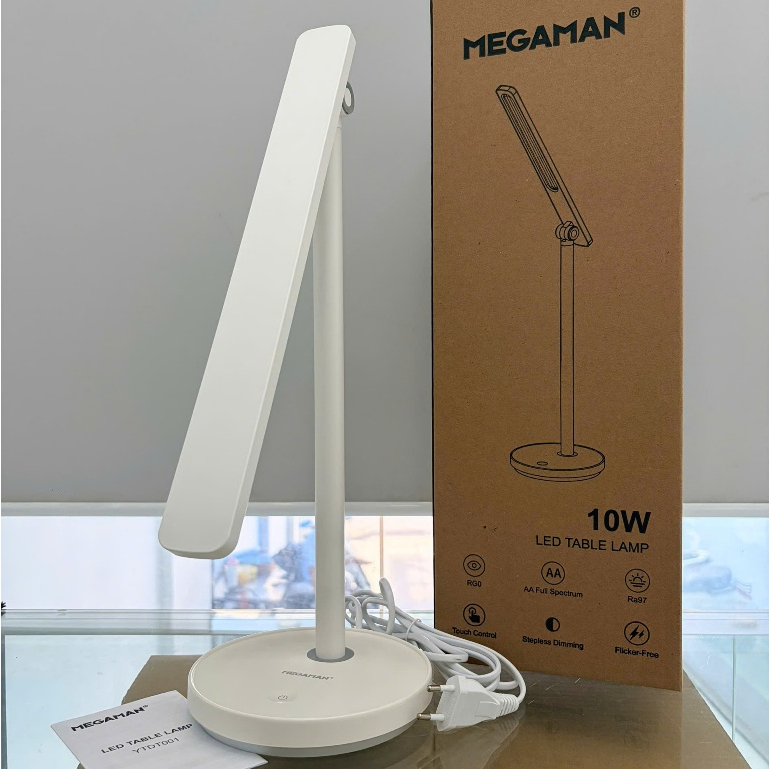 Đèn Học LED MEGAMAN 10W Bảo Vệ Mắt - Ra97 - Nút Cảm Ứng, Điều Chỉnh Độ Sáng Vô Cấp, Ánh Sáng 4000K | BigBuy360 - bigbuy360.vn