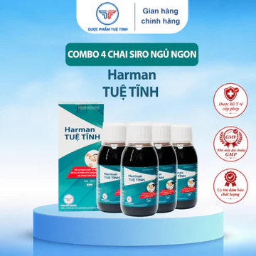 [COMBO 4 LỌ ] Siro An Thần Ngủ Ngon Harman Tuệ Tĩnh, Hỗ Trợ Giảm Lo Âu, Giúp Dễ Ngủ, Ngủ Sâu Giấc