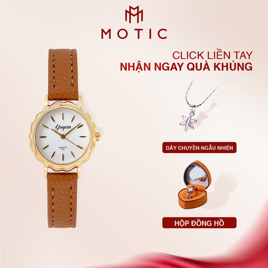 Đồng Hồ Nữ Yuyan DA 5223 Dây Da Sang Trọng Cuốn Hút | MOTIC