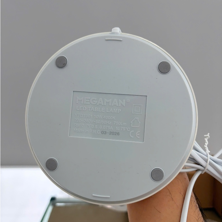 Đèn Học LED MEGAMAN 10W Bảo Vệ Mắt - Ra97 - Nút Cảm Ứng, Điều Chỉnh Độ Sáng Vô Cấp, Ánh Sáng 4000K | BigBuy360 - bigbuy360.vn