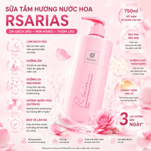 750ML Sữa tắm có hương thơm, Sữa tắm làm sạch sâu mịn da thơm lâu dài bọt dày làm sáng da，24h-Hương thơm lưu lại lâu dài