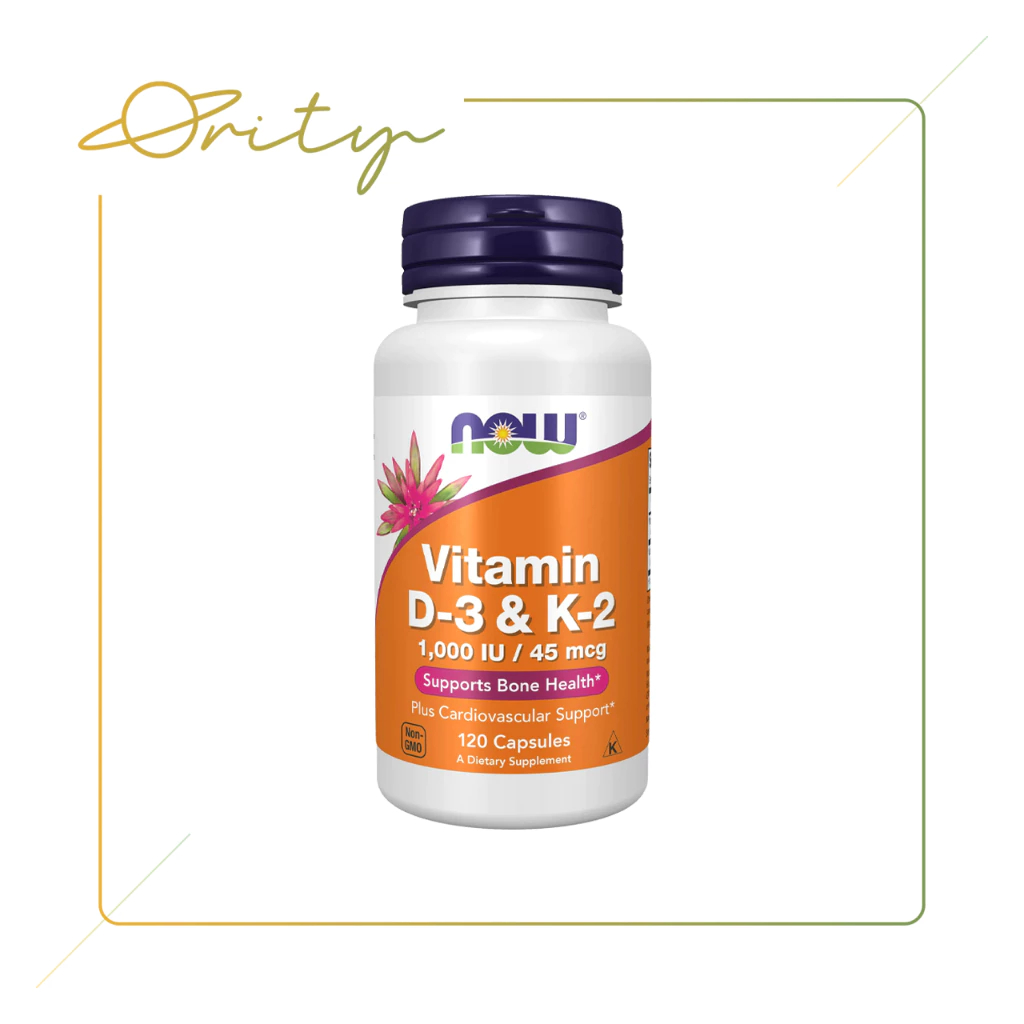 Viên uống Now Vitamin D3 K2 giúp xương chắc khỏe, tăng hệ miễn dịch