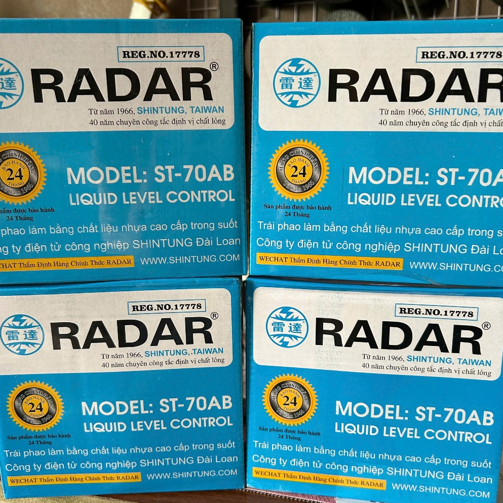 Phao Điện Radar ST-70AB | Phao Báo Mực Nước Bồn Bể Tự Động Chống Cạn