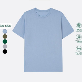 Áo Thun Trơn Tay Ngắn Nam Nữ HS HOÀNG SỰ GROUP cotton cao cấp - 1SP23T151