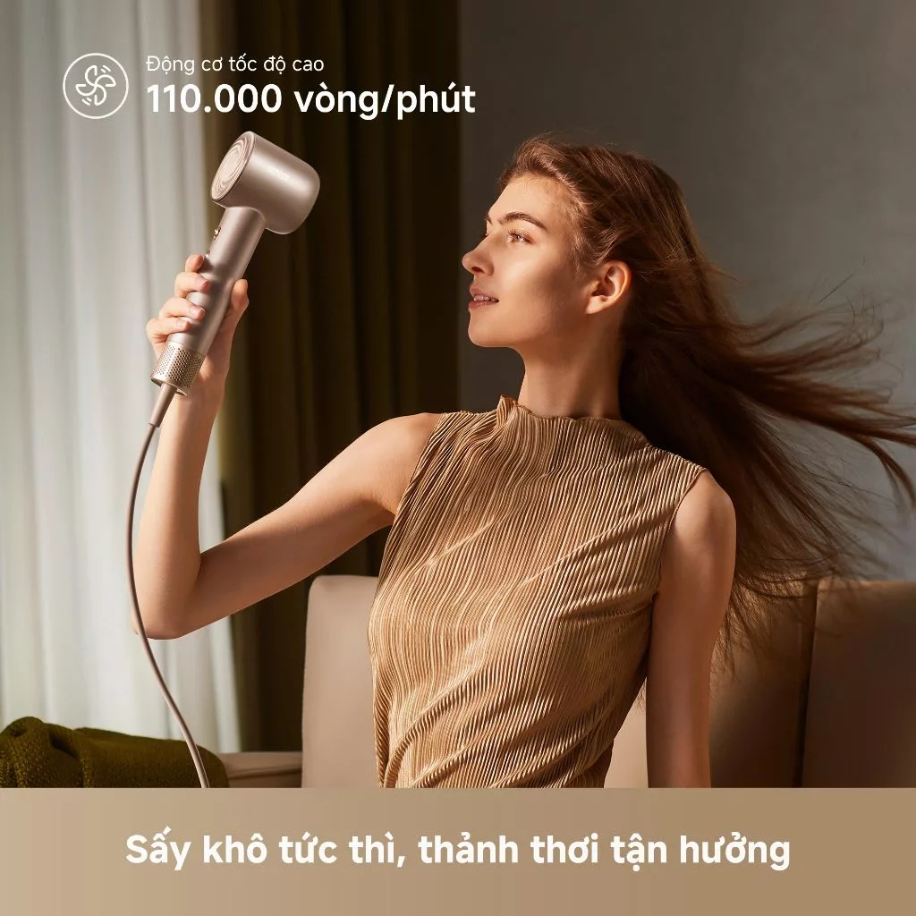 Máy Sấy Tóc Ion Âm Dreame Glory Uni Sấy Khô Siêu Tốc Bảo Hành 18