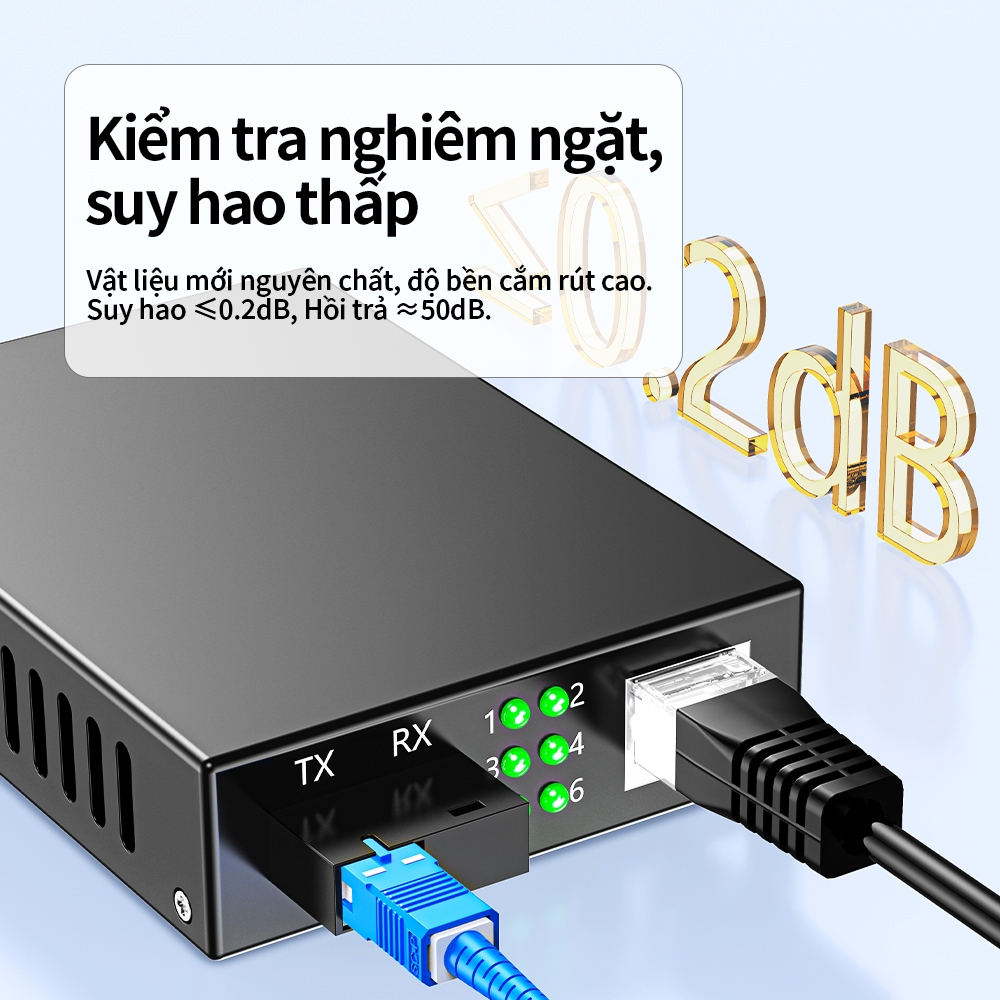 Dây Nhảy Quang SC-SC UPC Single Mode 9/125 Jumper Quang FTTH Suy Hao Thấp 1M 3M Chất Lượng Cao