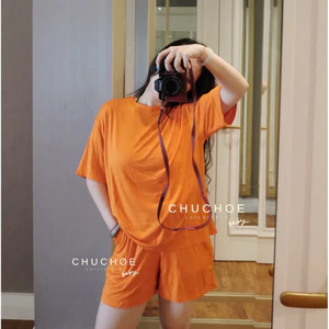 Set Bộ Thun Lạnh Tay Ngắn Quần Đùi Form Rộng Mặc Nhà Mặc Ngủ Cho Nữ ChuChoe 45-85Kg