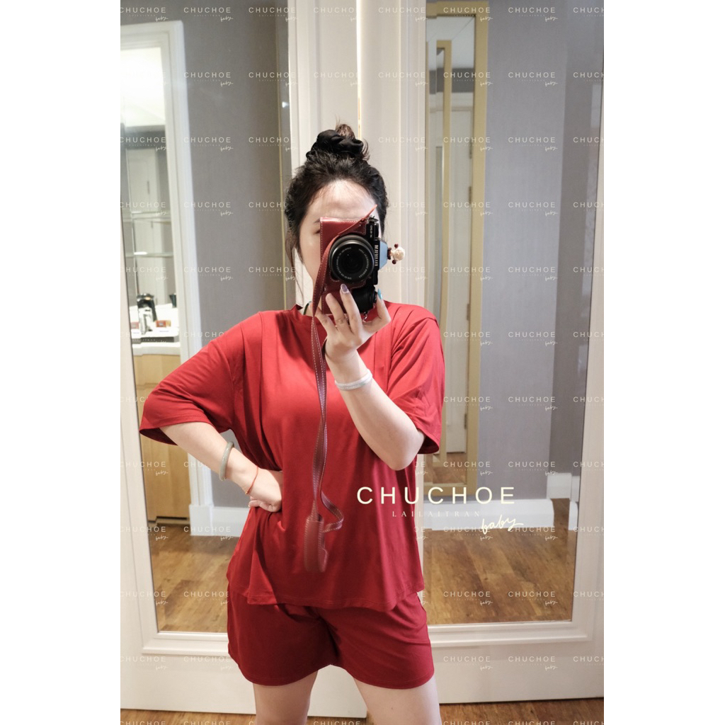 Set Bộ Thun Lạnh Tay Ngắn Quần Đùi Form Rộng Mặc Nhà Mặc Ngủ Cho Nữ ChuChoe 45-85Kg