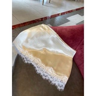 Chân váy lụa phối ren, chân váy lụa dáng ngắn chất lụa ngọc trai cao cấp CÓ QUẦN BẢO HỘ-EG04