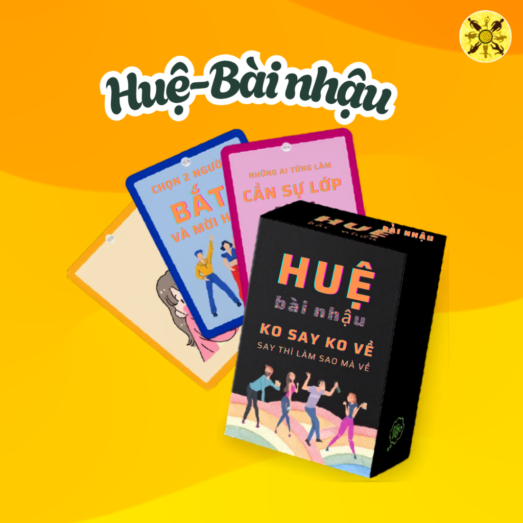 Bộ Bài Nhậu Huệ Drinking Game Bản Việt Hóa Gắn Kết Bạn Bè Trò Chơi Tiệc Tùng Giấy Cứng Dày Dặn