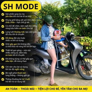 Ghế ngồi xe tay ga SH MODE CÁC NĂM cho bé , ghế ga xếp sắt sơn tĩnh điện gấp gọn