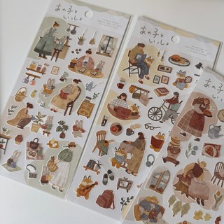 Sticker Nhật Mind Wave With That Child chất giấy mỹ thuật