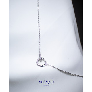 Dây Chuyền Nữ Bạc 925 Endless Love Mặt Tròn Đôi Đính Đá Cao Cấp kèm hộp đựng và túi sang trọng
