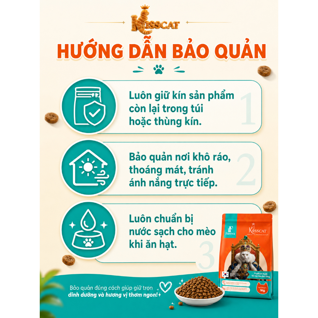 [1KG TẶNG 5 SÚP S2] THỨC ĂN HẠT CHO MÈO KISSCAT 1KG – PHÙ HỢP MÈO MỌI LỨA TUỔI HỖ TRỢ TIÊU BÚI LÔNG TIÊU HÓA