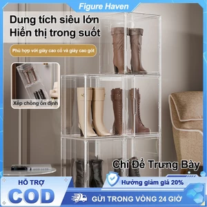 Nhựa Trong Suốt Hộp Acrylic Hộp Mica Hộp Đựng Giày Túi Xách Mỹ Phẩm Hộp Trưng Bày Mô Hình Búp Bê