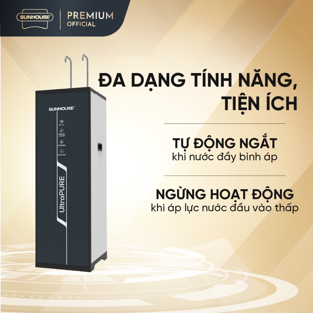 [LẮP ĐẶT TOÀN QUỐC] Máy lọc nước RO UltraPURE Sunhouse 10 lõi SHA76616L