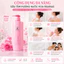 750ML Sữa tắm có hương thơm, Sữa tắm làm sạch sâu mịn da thơm lâu dài bọt dày làm sáng da，24h-Hương thơm lưu lại lâu dài