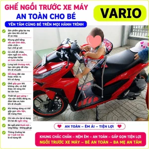 Ghế ngồi xe tay ga VARIO cho bé , ghế ga xếp sắt sơn tĩnh điện gấp gọn