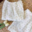 Set Đồ Mặc Nhà Nữ 2 Dây Quần Đùi Muslin cao cấp Hàn Quốc 100% cotton Hoa Nhí Mềm Mát