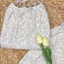 Set Đồ Mặc Nhà Nữ 2 Dây Quần Đùi Muslin cao cấp Hàn Quốc 100% cotton Hoa Nhí Mềm Mát