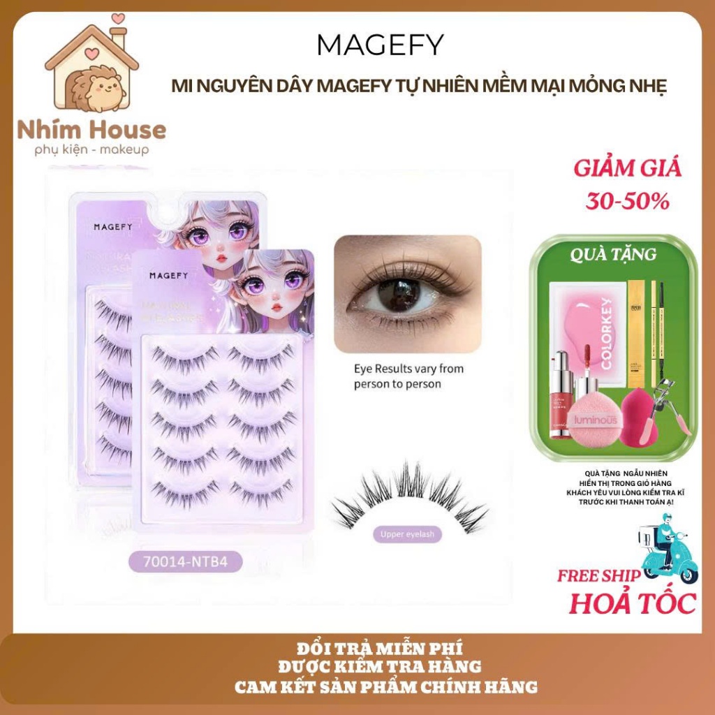 Mi nguyên dây MAGEFY tự nhiên mỏng nhẹ dễ gắn | NHÍM HOUSE
