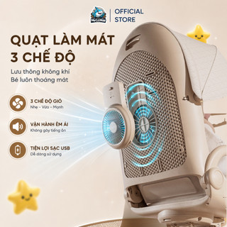 Xe Đẩy Cho Bé Vinng Q11 Chính Hãng, Xe Đẩy Gấp Gọn Xoay 2 Chiều Tích Hợp Quạt Mát Thoáng Khí Và Hệ Thống Giảm Xóc