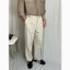 Quần Tây Nam Màu Kem Ống Suông Lưng Chun Co Giãn Form Rộng Dễ Phối Đồ Elastic Waistband Pant MODMEN