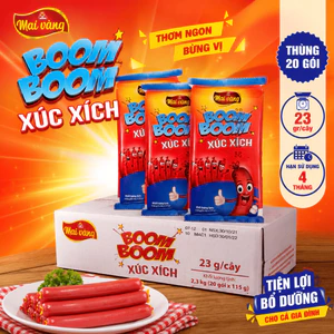 Xúc Xích Vissan Boom Boom 23g – Chính Hãng, Date Mới, Ăn Liền
