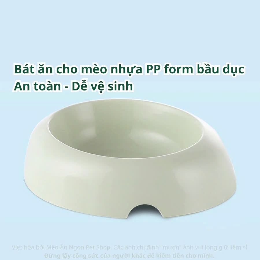 Bát Ăn Nhựa PP An Toàn Dễ Vệ Sinh Dành Cho Chó Mèo