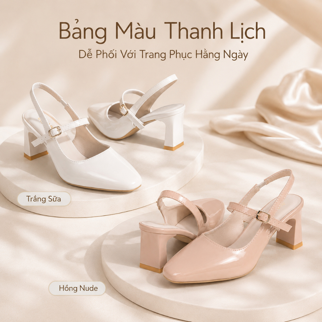 IKUNKA Giày cao gót thoải mái, giày dạ hội gót 5cm, kiểu dáng đơn giản, dễ phối đồ hàng ngày