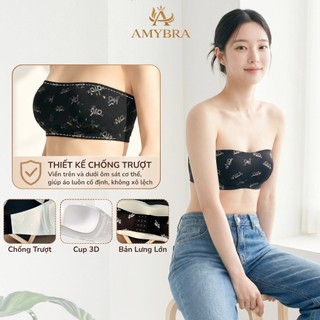 [ AMYBRA DEAL MỞ BÁN ] Áo Ngực Không Dây Mút 1cm Mềm Mại, Áo Quây Đúc Su Chống Tuột Không Gọng A620