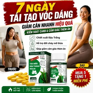 viên uống tảo biển trắng SAUSANDO CLA hỗ trợ kiểm soát cân nặng giảm cảm giác thèm ăn tự nhiên