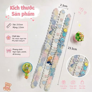 Set 3 băng đô/bờm dán tóc vỏ sò đại dương