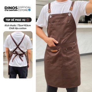Tạp Dề DINOS GTB Cho Nam Nữ Phục Vụ, Pha Chế, Bán Hàng - Đa Dạng Chất Liệu, Màu Sắc - K NÓN