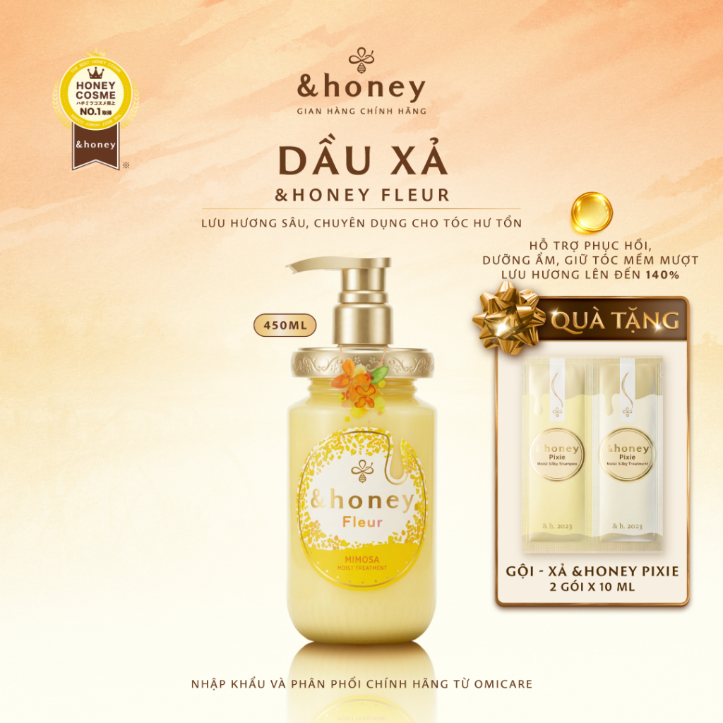 Dầu Xả Dưỡng Ẩm Hương Hoa KINMOKUSEI &HONEY FLEUR Cho Tóc Khô Xơ