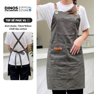 Tạp Dề DINOS GTB Cho Nam Nữ Phục Vụ, Pha Chế, Bán Hàng - Đa Dạng Chất Liệu, Màu Sắc - K NÓN