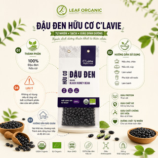 Đậu nành đen xanh lòng hữu cơ C'LaVie 100g/200g