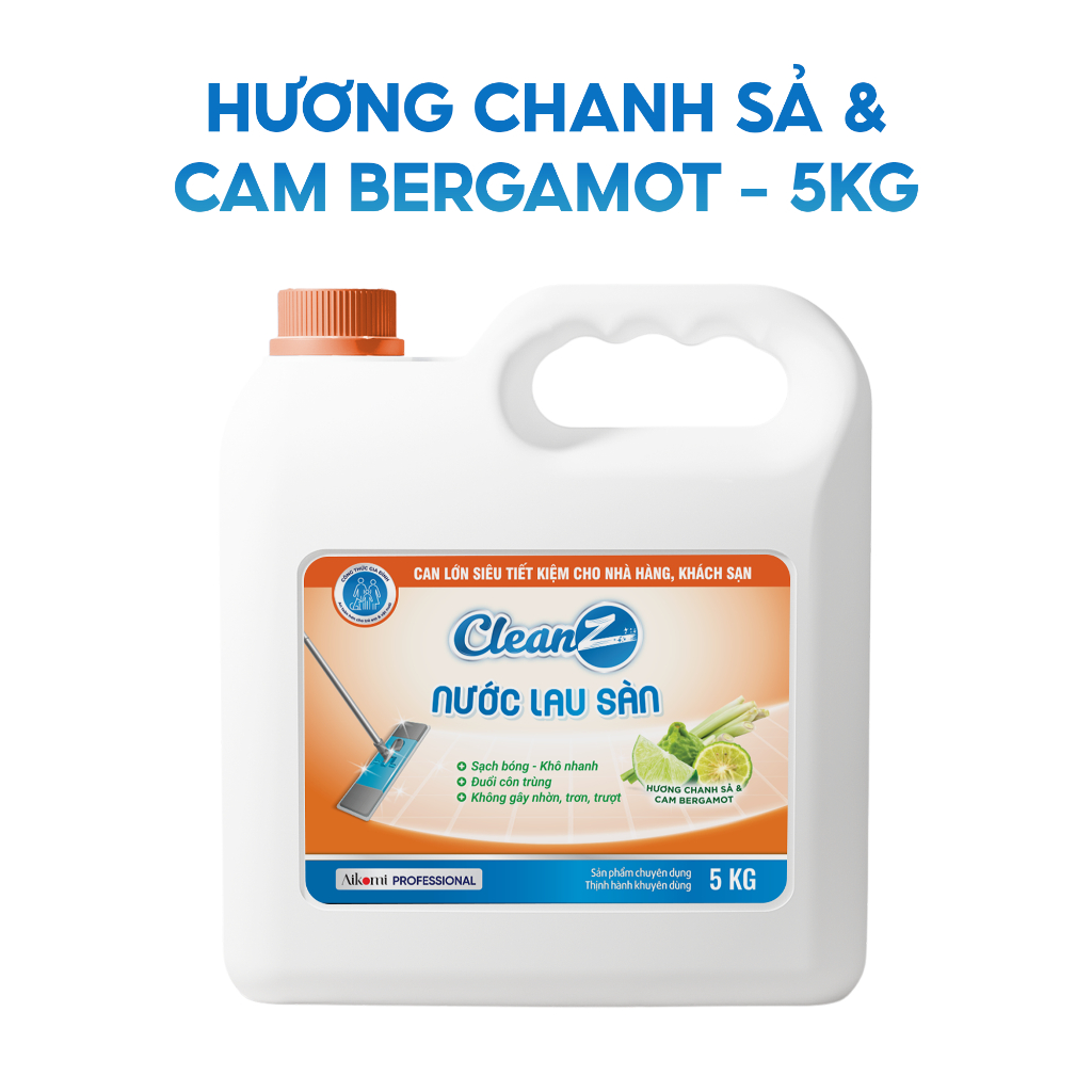 [XẢ KHO] Can Nước Lau Sàn CleanZ Chiết Xuất Thiên Nhiên Sạch Bóng, Thơm Lâu, Lành Tính