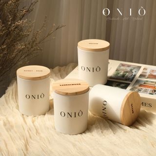 Nến thơm thủ công hũ thủy tinh - Quà tặng bạn nữ, quà tặng bạn nam - Black&White - ONIÕ