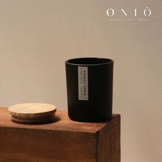 Nến thơm thủ công hũ thủy tinh - Quà tặng bạn nữ, quà tặng bạn nam - Black&White - ONIÕ