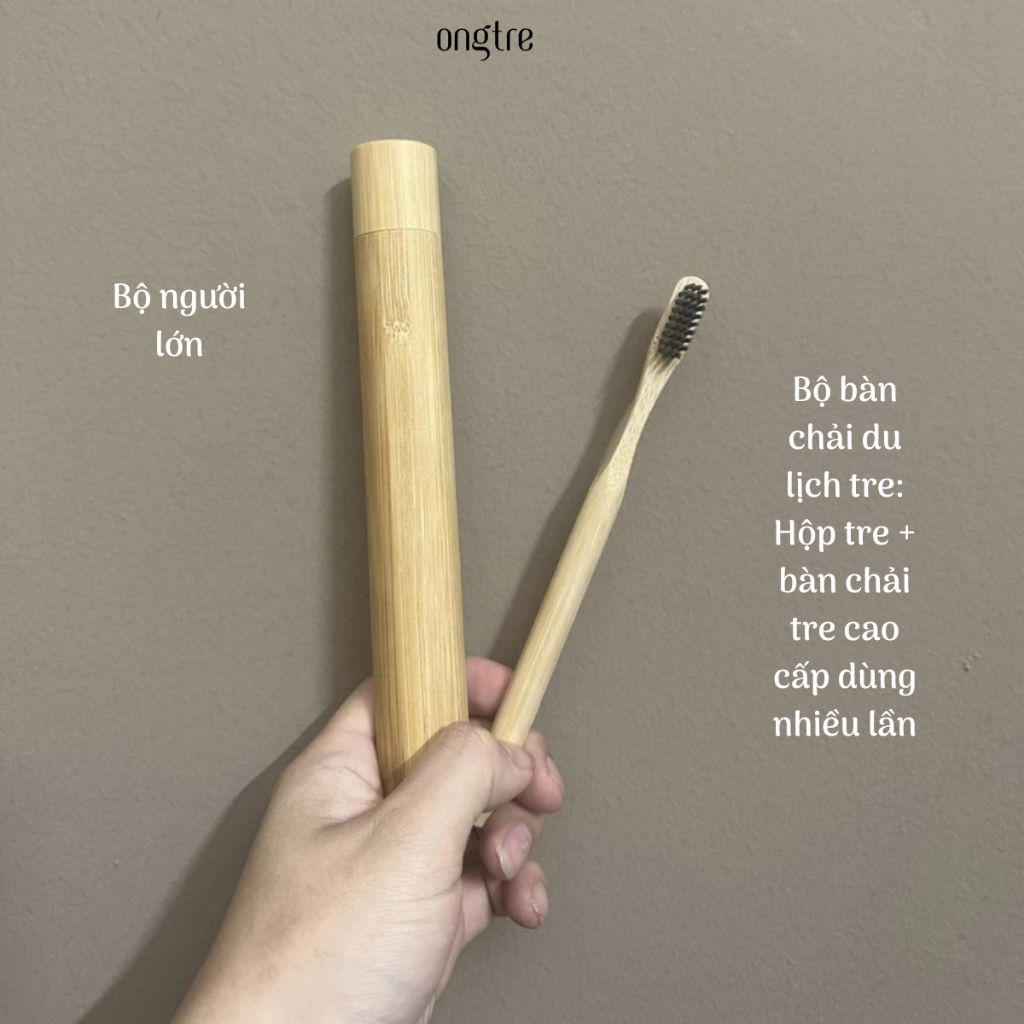 Bộ Thìa Đũa Gỗ, Tre ONGTRE, Bộ Dụng Cụ Ăn Uống Cá Nhân, Văn Phòng, Sinh Viên, Dã Ngoại, Du Lịch