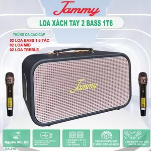LOA JAMMY DA-216 - MÀU ĐEN - CÔNG SUẤT 600W, CHUYÊN KARAOKE, NGHE NHẠC.